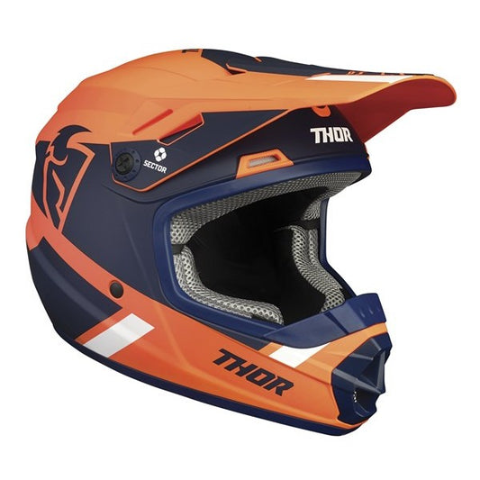 HELMET S24 THOR MX SECTOR SPLIT YOUTH MIPS ORANGE NAVY SMALL