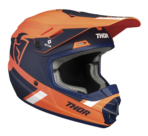 HELMET S24 THOR MX SECTOR SPLIT YOUTH MIPS ORANGE NAVY LARGE