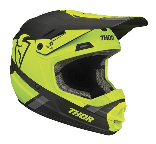 HELMET S24 THOR MX SECTOR SPLIT YOUTH MIPS ACID BLACK SMALL