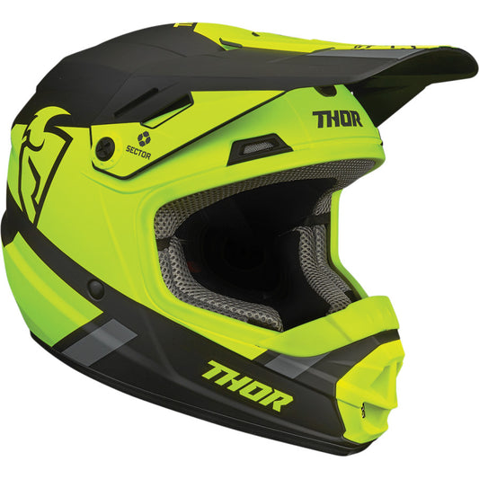 HELMET S24 THOR MX SECTOR SPLIT YOUTH MIPS ACID BLACK MEDIUM