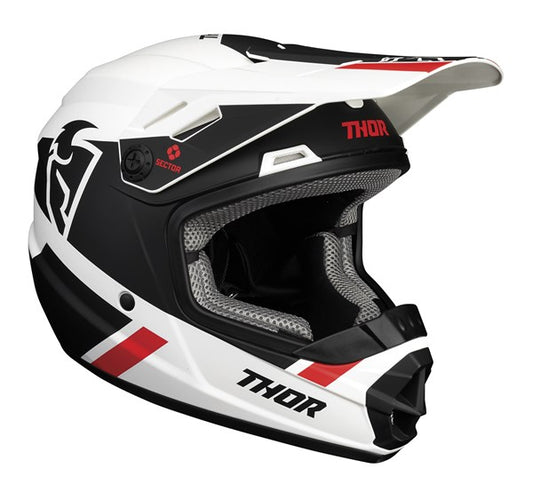 HELMET S24 THOR MX SECTOR SPLIT YOUTH MIPS WHITE BLACK MEDIUM