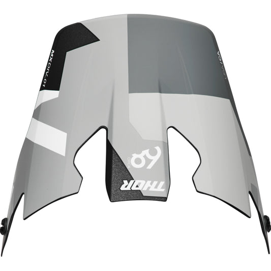 HELMET VISOR KIT S25 THOR MX REFLEX SPORT CARBON BRAVE GREY/WHITE