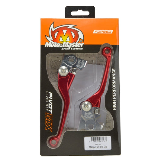 MOTO MASTER MX PIVOT LEVER SET RED HONDA CRF250R 07-ON CRF250RX 19-ON CRF450R 07-20 CRF450RX 17-20