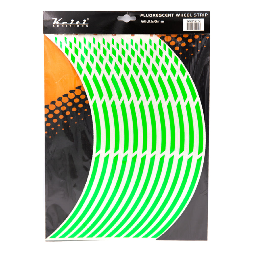 KEITI NON-REFLECTIVE WHEEL 3 STRIPE WS810FG [FLURO