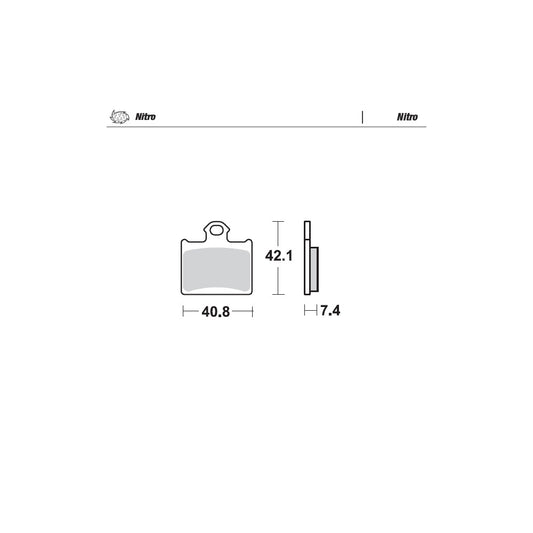 BRAKE PADS REAR MOTO MASTER NITRO FOR HUSQVARNA KTM