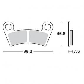 BRAKE PADS FRONT MOTO MASTER NITRO SERIES POLARIS OUTLAW 450 08-10 525 08-11 SPORTSMAN 1000 15-21