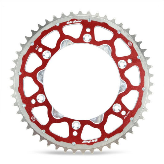 SPROCKET REAR MOTO MASTER FUSION DUAL RING 51T RED BETA GAS GAS HUSQVARNA SHERCO SUZUKI