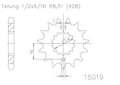 SPROCKET FRONT MOTO MASTER STEEL 14T YAMAHA YZ85 02-ON