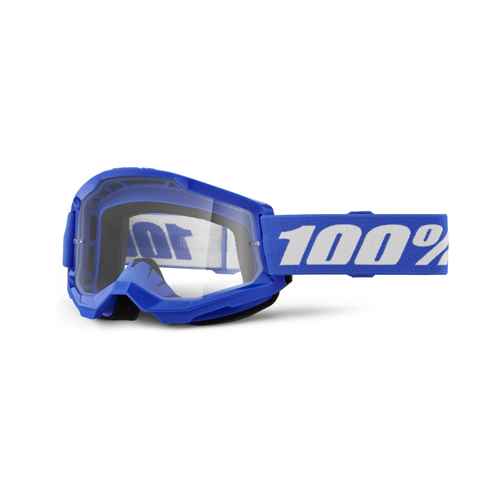 100% Strata 2 Goggle Blue - Clear Lens