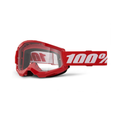 100% Strata 2 Goggle Red - Clear Lens