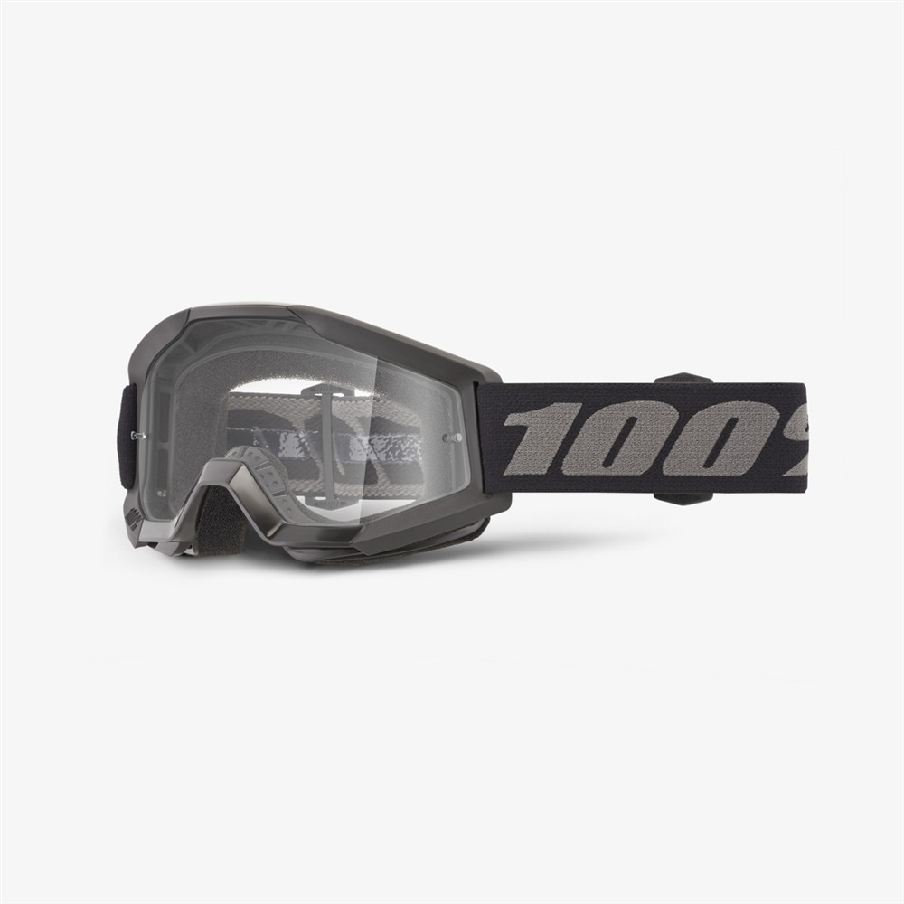 100% Strata Mini Goggle Black - Clear Lens