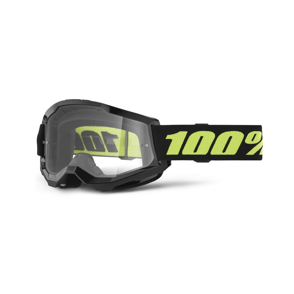 100% Strata 2 Moto Goggle Solar Eclipse - Clear Lens