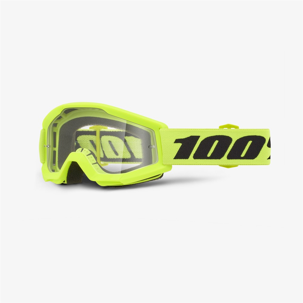 100% Strata Mini Goggle Yellow - Clear Lens
