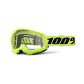 100% Strata 2 Youth Goggle Neon Yellow - Clear Len