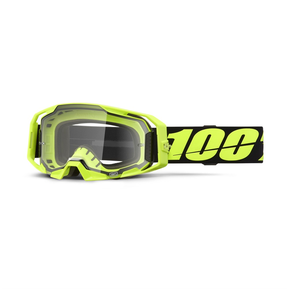 100% Armatic Goggle Neon Yl - Clear Lens