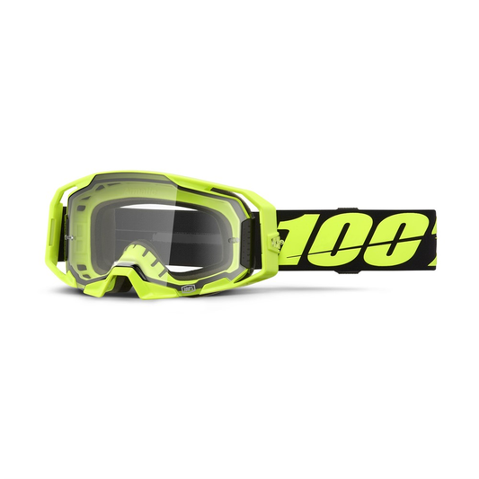 100% Armatic Goggle Neon Yl - Clear Lens