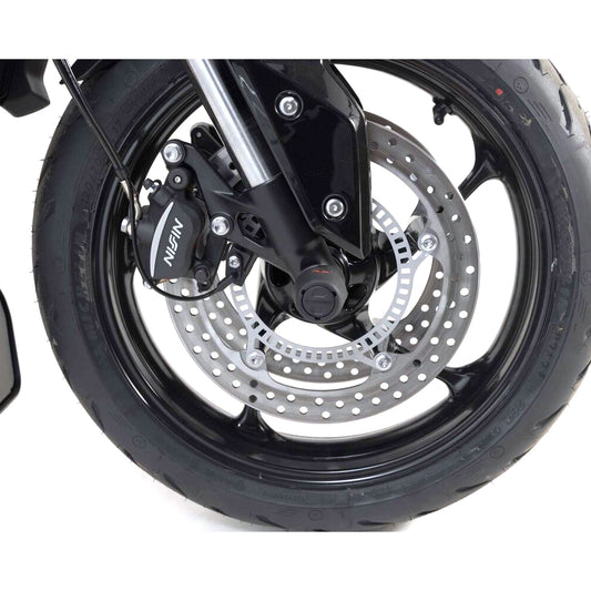FRONT AXLE SLIDER KIT SW MOTECH HONDA CB750 HORNET TRIUMPH DAYTONA STREET TRIPLE TIGER TRIDENT