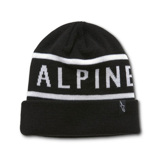 Wordy Cuff Beanie Black/White