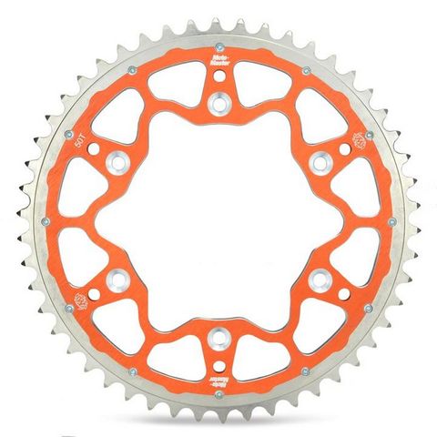 SPROCKET REAR MOTO MASTER FUSION DUAL RING 49T ORANGE GAS GAS MC85 HUSQVARNA TC85 KTM 105 SX 85 SX
