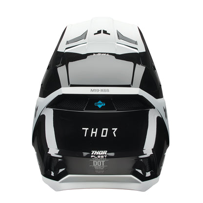 THOR HELMET FLEET STORM BLACK/WHITE YOUTH