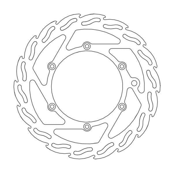 BRAKE DISC FRONT MOTO MASTER FLAME FIXED 260MM GAS GAS HUSABERG HUSQVARNA KTM