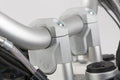 HANDLEBAR BAR RISER SW MOTECH 22MM HANDLEBARS SILVER BMW F750GS F800GS 17-ON