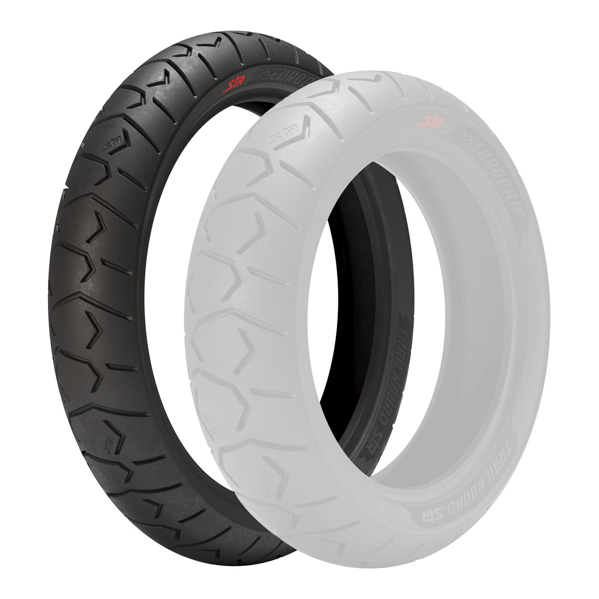 Eurogrip Trailhound STR 120/70-19 Front Tubeless Radial Tyre (60V Rating)