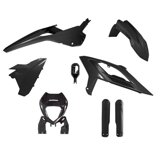 PLASTICS KIT RTECH 6 PIECE BLACK BETA 125RR 200RR 250RR 300RR 350RR 390RR 430RR 480RR