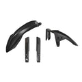 PLASTICS RTECH 3 PIECE FRONT FENDER & FORK BLACK YAMAHA XT700Z TENERE 19-24