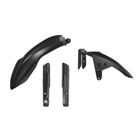 PLASTICS RTECH 3 PIECE FRONT FENDER & FORK BLACK YAMAHA XT700Z TENERE 19-ON