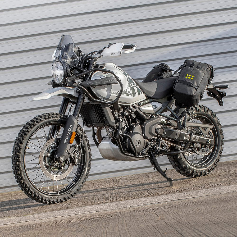 ROYAL ENFIELD Himalayan fitted with the Kreiga OS-BASE /  OS-Adventure Packs