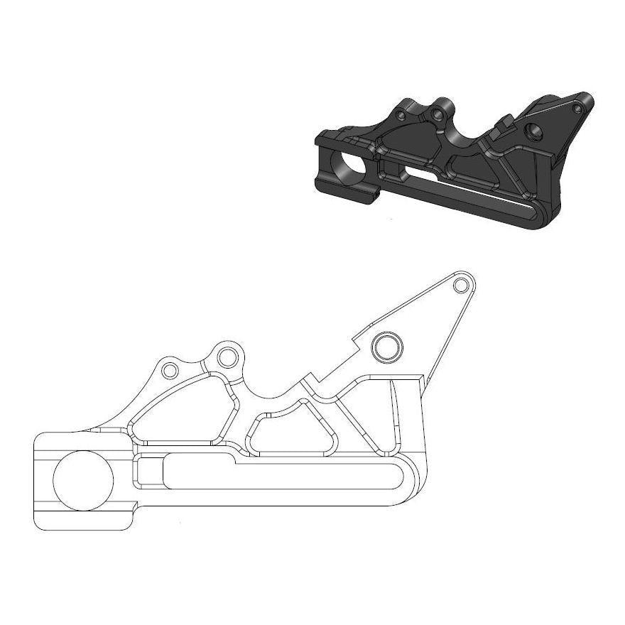 REAR BRAKE ADAPTOR OVERSIZE MOTO MASTER GAS GAS HUSQVARNA KTM