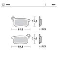 BRAKE PADS FRONT AND REAR MOTO MASTER NITRO GAS GAS HUSQVARNA KTM