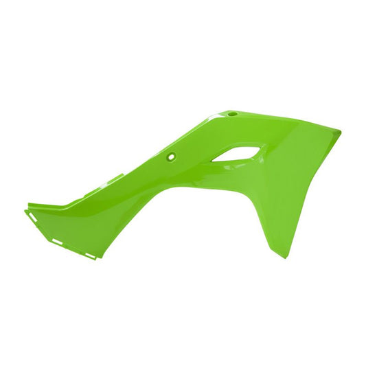 RADIATOR SHROUDS RTECH FLURO GREEN KAWASAKI KX250 KX250 KX250X KX300X KX450F KX450X