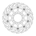BRAKE DISC FRONT MOTO MASTER FLAME 320MM FLOATING HUSQVARNA KTM