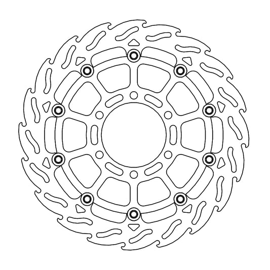 BRAKE DISC FRONT MOTO MASTER FLAME 320MM FLOATING HUSQVARNA KTM