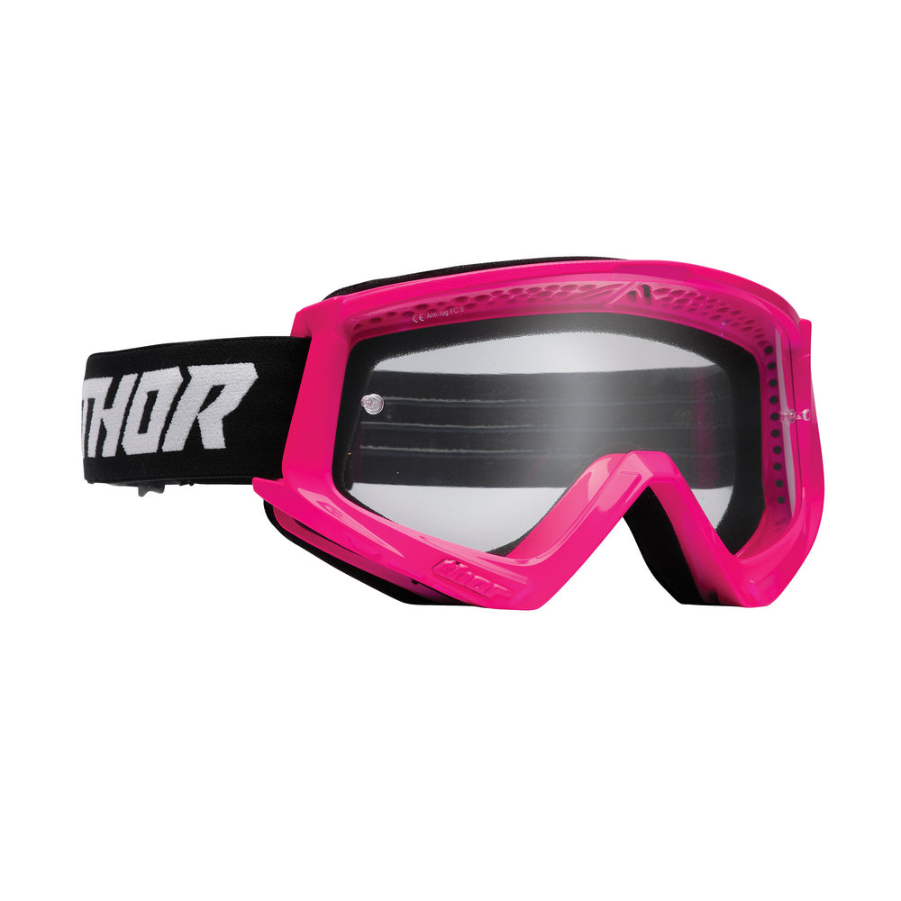 GOGGLES S24 THOR MX YOUTH COMBAT FLURO PINK/BLACK