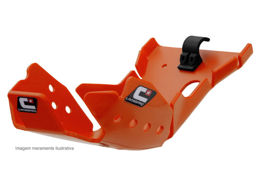 SKID PLATE CROSSPRO  DTC ENDURO PLASTIC KTM 450EXCF 500EXCF 500XCFW 20-ON ORANGE