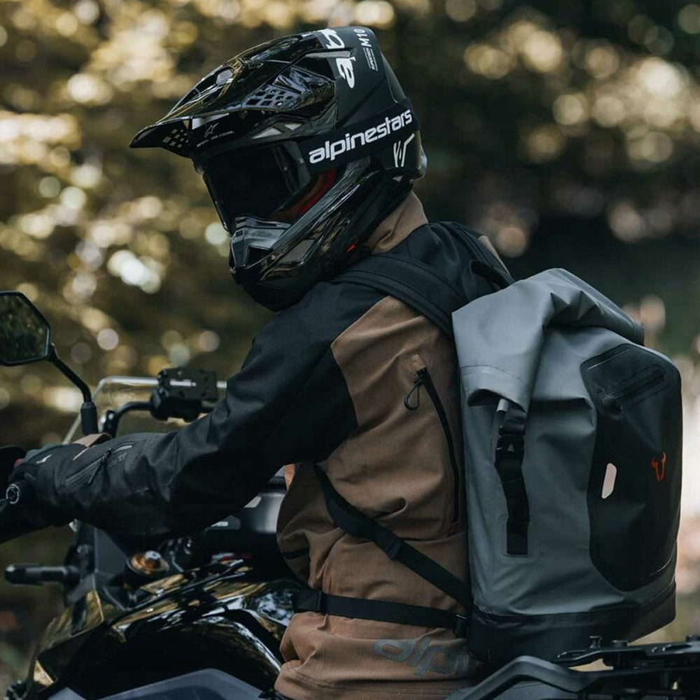 SW MOTECH DRYBAG BACKPACK DRYBAG 300 GREY BLACK
