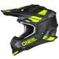 O'Neal 2SRS SPYDE V.23 Helmet - Black/Grey/Neon Yellow