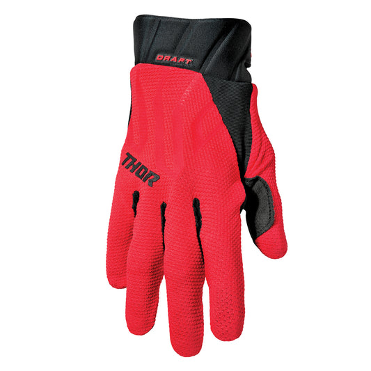 GLOVE S24 THOR MX DRAFT RED/BLACK SMALL