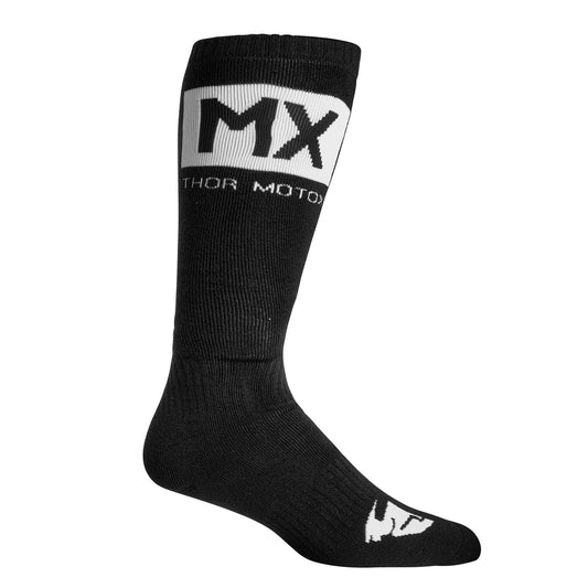 SOCKS THOR MX BLACK/WHITE SIZE 6-9