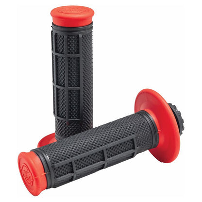 ProTaper Pro Series Lock-On - Half Waffle - Red Black