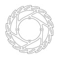 BRAKE DISC FRONT MOTO MASTER FLAME 270MM SUZUKI RMZ250 19-ON RMZ450 18-ON