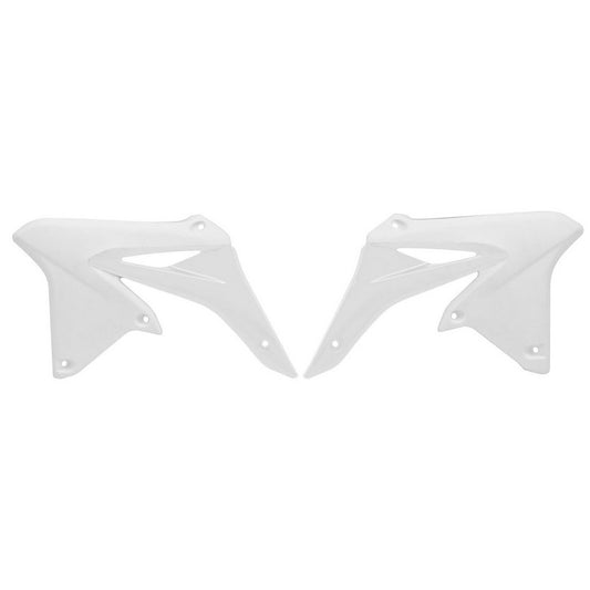 RADIATOR SHROUDS RTECH WHITE SUZUKI RMZ250 10-18