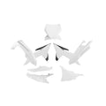 PLASTICS KIT RTECH 6 PIECE WHITE BLACK KTM SX SXF