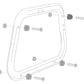 SIDE CARRIER ADAPTER KIT SW MOTECH FOR AERO ABS ATTACHABLE TO EVO SIDE CARRIERS