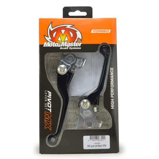 MOTO MASTER MX PIVOT LEVER SET BLACK KAWASAKI KX250F KX450F YAMAHA YZ125 YZ250 YZ250F YZ450F