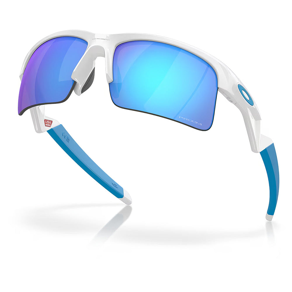 0OJ9013-0262 Oakley Capacitor Sunglasses, Polished White Frame with PRIZM Sapphire Lens