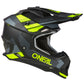 O'Neal 2SRS SPYDE V.23 Helmet - Black/Grey/Neon Yellow